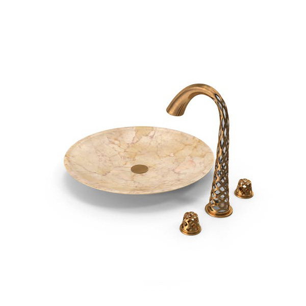 سینک با شیر نقره ای